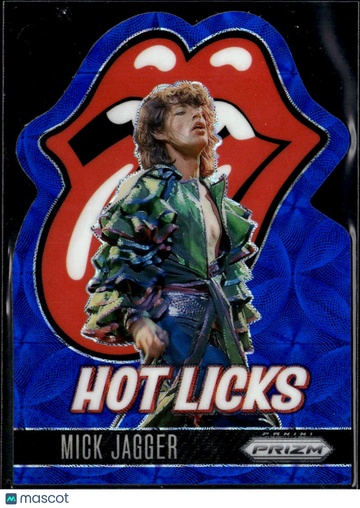 2025 Panini Prizm The Rolling Stones Hot Licks Mick Jagger 44/75 #12