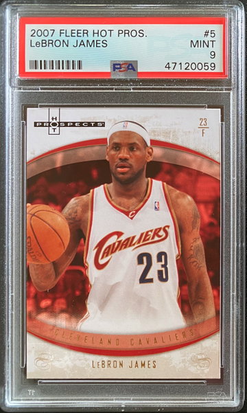 2007 Fleer Hot Prospects #5 LeBron James