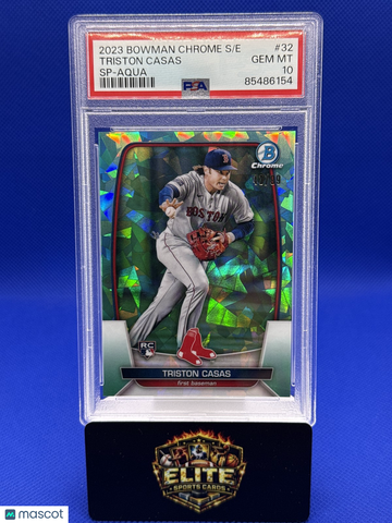 2023 Bowman Chrome Sapphire Edition Triston Casas #32 Aqua SN RC PSA 10