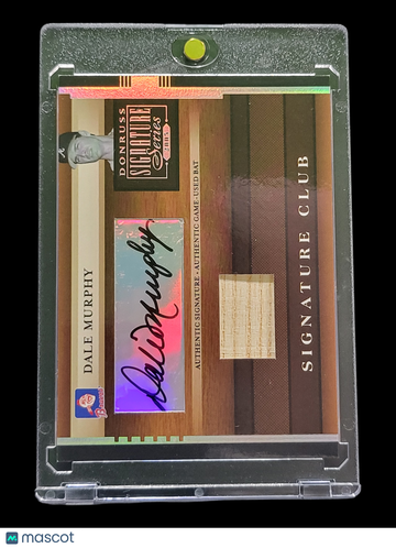 2005 Donruss Signature Series Signature Club Dale Murphy #SC-5 Authentic Game-Used Bat Authentic Signature