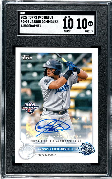 2022 Topps Pro Debut Jasson Dominguez Autograph SGC 10 