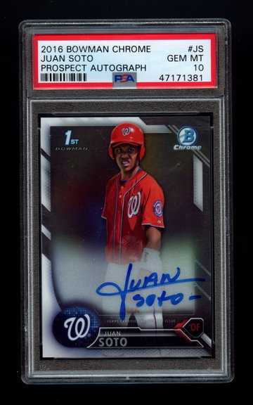 Juan Soto 2016 Bowman Chrome Auto RC