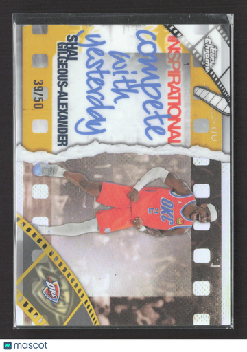 2025 Topps Chrome Basketball Inspirational Shai Gilgeous-Alexander #IP-11 Gold Refractor /50