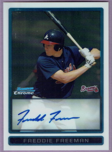 Freddie Freeman 2009 Bowman Chrome Autograph (#1)