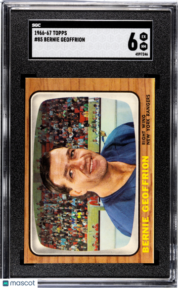 1966 Topps Bernie Geoffrion #85 SGC 6