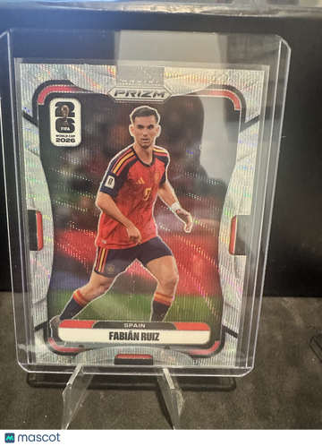 2026 Panini Prizm FIFA World Cup 2026 Fabián Ruiz #77 Wave