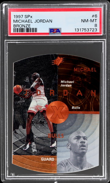 1997 Spx Michael Jordan Bronze PSA 8