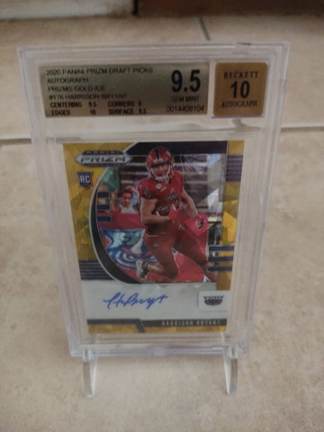 2020 Panini Prizm Draft Picks Auto Gold Ice #176 Harrison Bryant  BGS 9.5