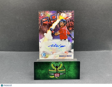 2025 Bowman Chrome Adios! Marcelo Mayer #AAV-MM Adios /99 RC