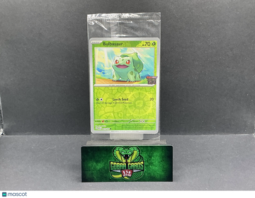 2023 Scarlet & Violet 151 Bulbasaur Reverse Holo Stamped Promo Sealed #1/165