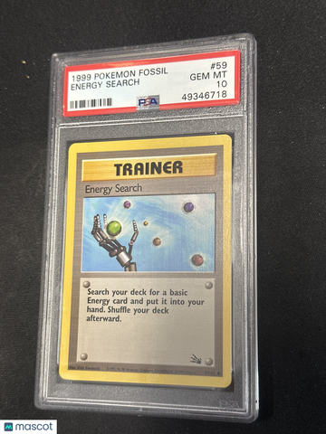 1999 Pokemon Fossil Energy Search PSA 10 #59