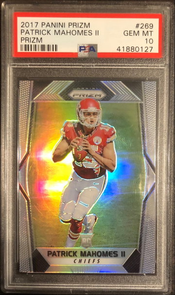 2017 Panini Prizm Patrick Mahomes II RC Silver #269 PSA 10