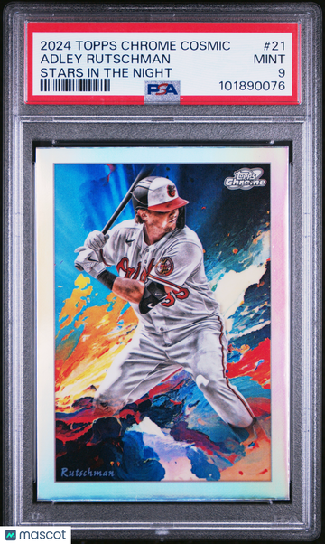 2024 Topps Chrome Cosmic Stars In The Night Adley Rutschman #21 PSA 9