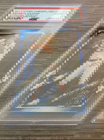 2021 Topps Chrome Update Andrew Vaughn Sapphire Edition PSA 10 GEM MINT