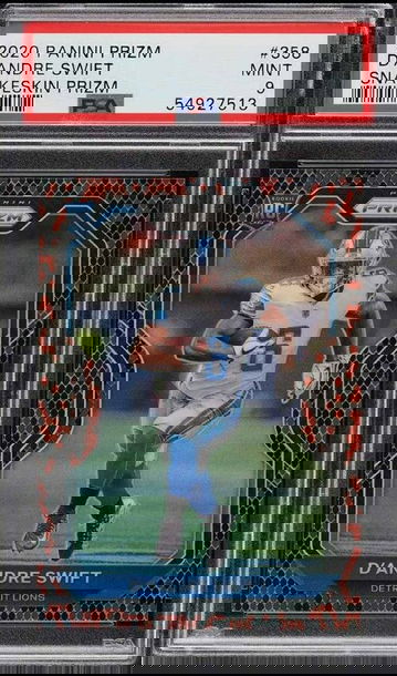 2020 Panini Prizm Snakeskin Prizm D'Andre Swift RC! PSA 9 Mint! Rare!! 🔥🔥🔥