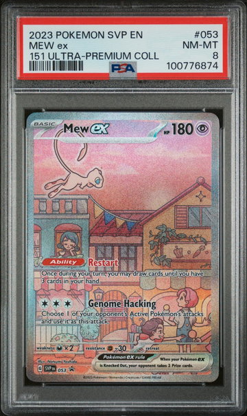 2023 Pokemon Scarlet and Violet Black Star Promo 151 Ultra Premium Collection Mew Ex #053 PSA 8