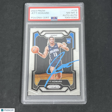 2023 Panini Prizm Jett Howard #132 PSA 8 Auto A