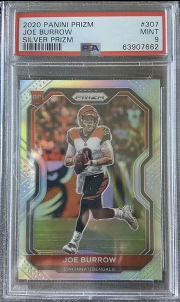 2020 Prizm Joe Burrow Silver PSA 9 #307