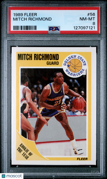1989 Fleer Mitch Richmond #56 PSA 8