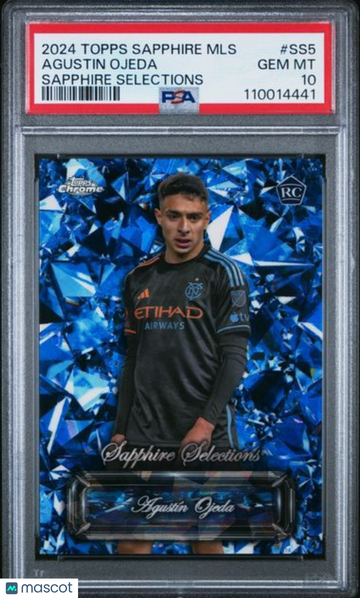 2024 Topps Chrome Sapphire MLS Sapphire Selections Agustin Ojeda #SS5 PSA 10
