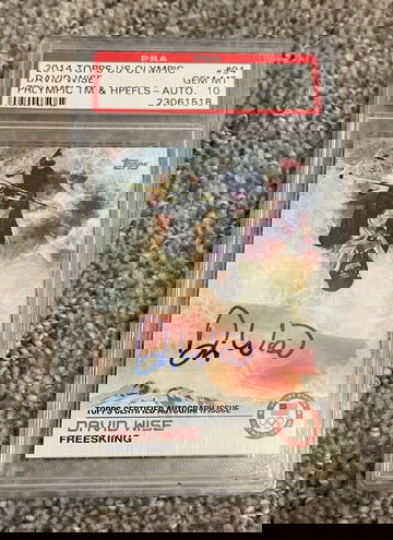 2014 Topps US Olympic & Paralympic Team and Hopefuls David Wise Auto PSA 10 GEM