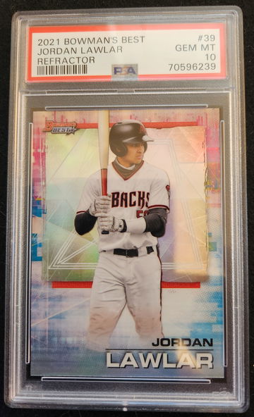 2021 Bowman's Best Jordan Lawlar Refractor PSA 10