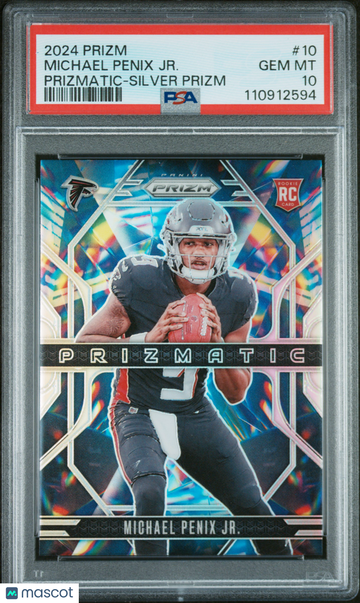 2024 Panini Prizm Prizmatic Michael Penix JR. #10 Silver PSA 10
