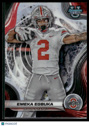 2024 Bowman University Best Emeka Egbuka #97 Refractor