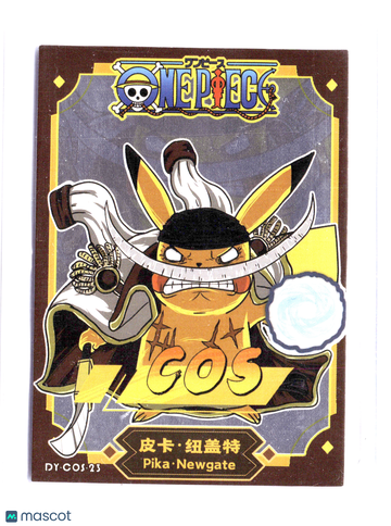 POKEMON COLLABORATION Edward Newgate Pikachu Reverse Holo