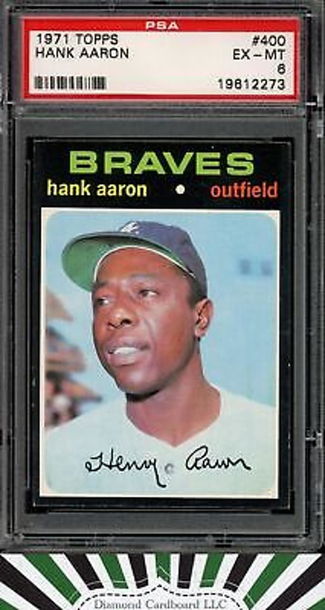 1971 Topps #400 Hank Aaron PSA 6