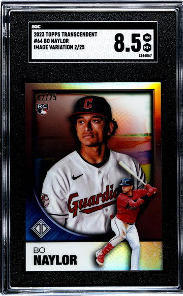 2023 Topps Transcendent Image Variation Bo Naylor #64 RC /25 SGC 8.5