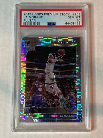 2019 Panini Hoops Premium Stock Ja Morant Pulsar PSA 10