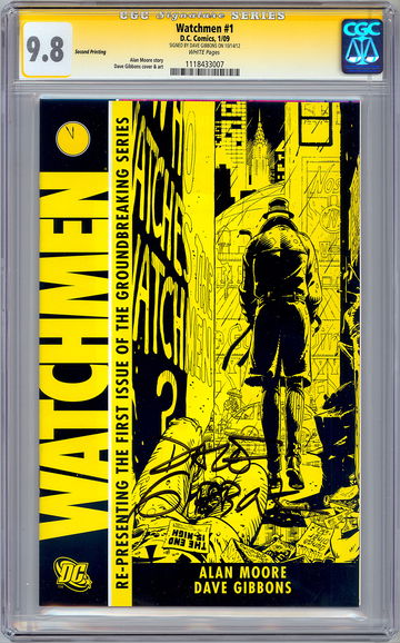 WATCHMEN #1 CGC-SS 9.8 SIGNED BY DAVE GIBBONS NYC COMIC CON MOVIE EXCLUSIVE 2009
