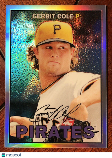 Gerrit Cole 2016 Topps Heritage #THC-425 Chrome Refractor #233/567 ⚾ FREE S&H