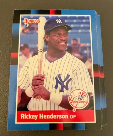 1988 Donruss Rickey Henderson #227 - QTY 20