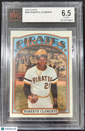 1972 Topps Roberto Clemente #309 BVG 6.5