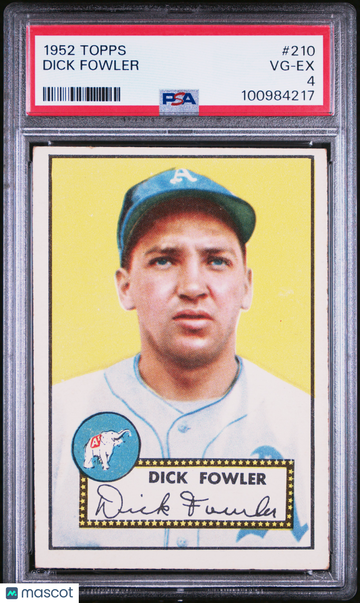 1952 Topps Dick Fowler #210 PSA 4