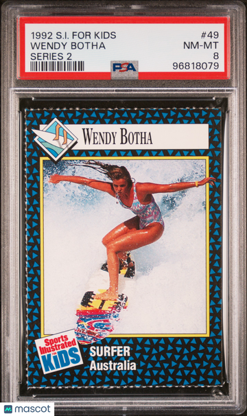 1992 S.I. For Kids Series 2 Wendy Botha #49 PSA 8