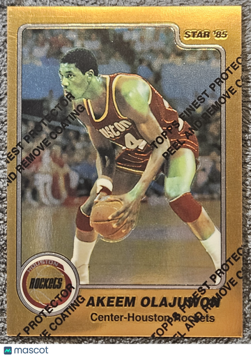 1984 1996 Topps Stars Chrome Akeem Olajuwon #33 1984 Star Rookie Reprint
