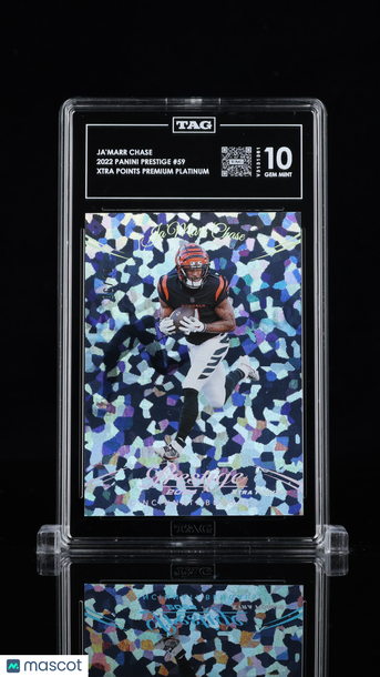 2024 Panini Prestige Ja'Marr Chase #59 XTRA POINTS Premium Platinum /10 TAG 10
