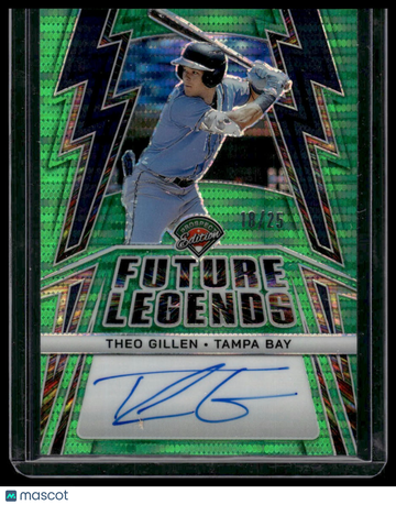 2025 Panini Prospect Edition Future Legends Theo Gillen #FLS-TG Green Pulsar /25 Panini Authentic