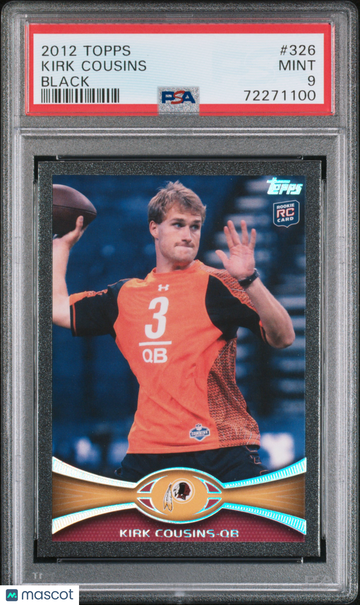 2012 Topps Kirk Cousins Black PSA 9