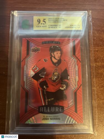 2020-21 Upper Deck Allure Josh Norris Rookie MNT 9.5