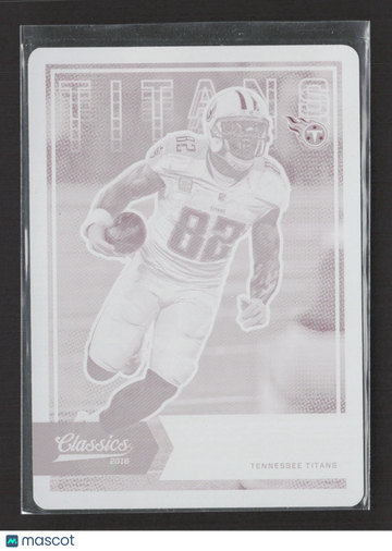 2017 Panini Plates & Patches Classics Football Delanie Walker #95 Magenta Printing /1 Printing Plate