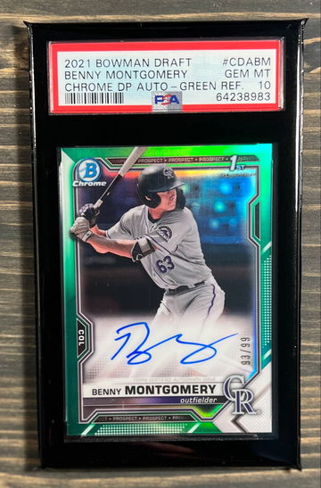 Benny Montgomery Green Refractor Auto /99