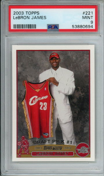 LEBRON JAMES 2003 TOPPS PSA 9 MINT CLEVELAND CAVALIERS