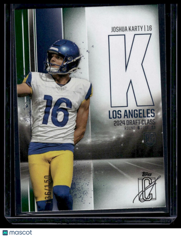 2024 Topps Signature Class Joshua Karty #143 Green SN,RC
