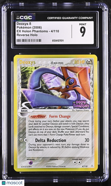 2006 Pokemon EX Holon Phantoms Deoxys δ Reverse Holo CGC 9 #4/110
