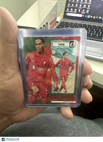 2022-23 Panini Donruss Pitch Kings Virgil van Dijk #16 Green