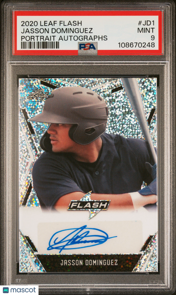 2020 Leaf Flash Portrait Autographs Jasson Dominguez #JD1 PSA 9